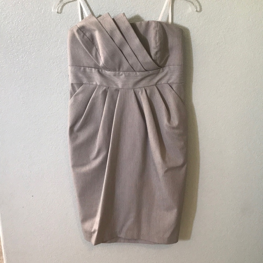 Strapless Striped Dress